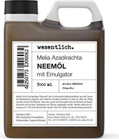 wesentlich Neemöl mit Emulgator Pflanzenstärkung, 5l
