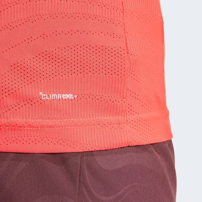 adidas Tennis Pro Climacool+ Freelift Funktionsshirt kurzarm semi lucid red (Herren)