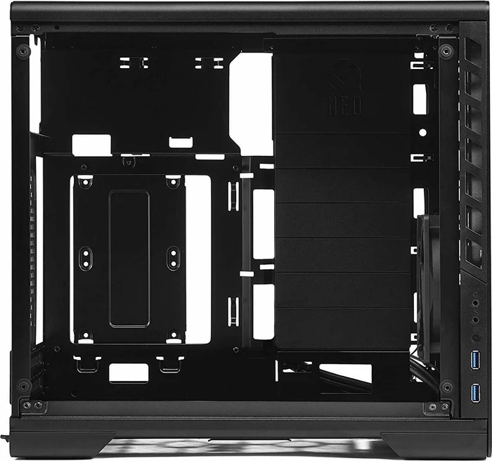MetallicGear / MagniumGear Neo Mini schwarz, Glasfenster, Mini-ITX