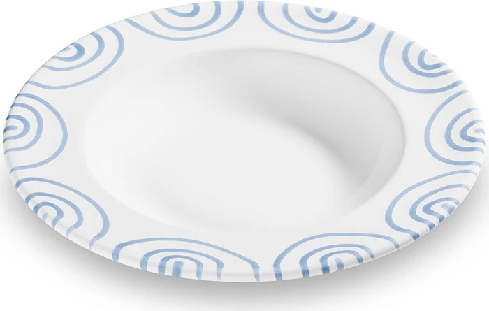 Gmundner Keramik Blaugeflammt Suppenteller Gourmet 24cm