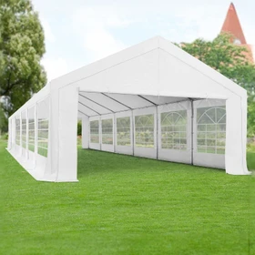 Juskys Gala Partyzelt Pavillon 6x12m weiß