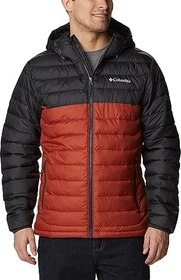 Columbia Powder Lite Hooded Jacke warp red/shark (Herren)
