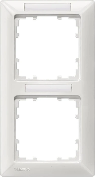 Siemens DELTA line Rahmen 2-Fach, 151x80mm, titanweiß