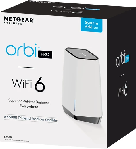 Netgear Orbi Pro Wi-Fi 6 SXS80, Satellit, AX6000