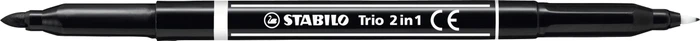 STABILO Trio 2 in 1 schwarz, 10er-Pack