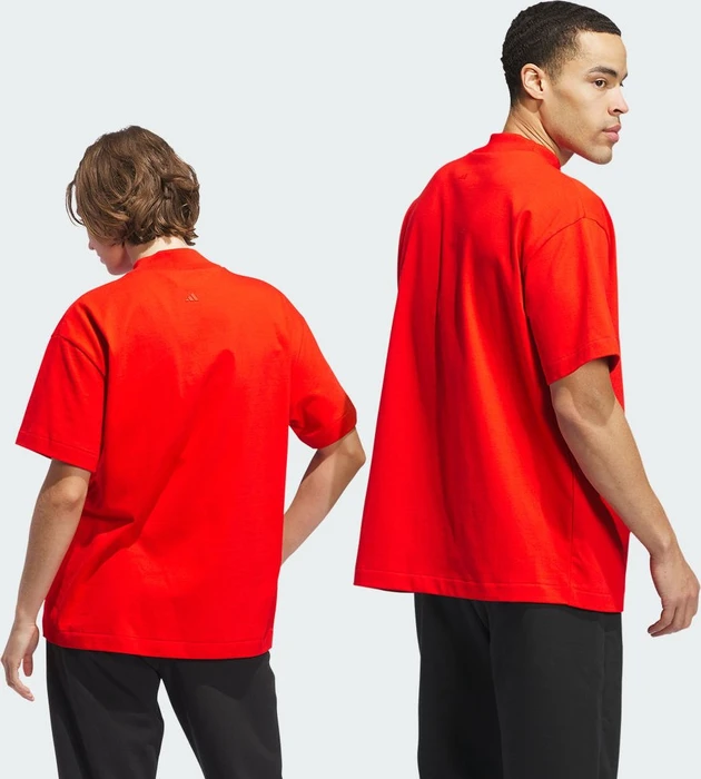 adidas Basketball 001 T-Shirt kurzarm rot
