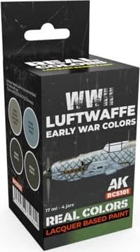AK-Interactive 2nd Gen Real Colors WWII Luftwaffe Early War Colors Farbset, 4-tlg.