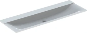 Geberit Xeno² Möbelwaschtisch 140x48cm, ohne Hahnloch, ohne Überlauf, weiß-alpin