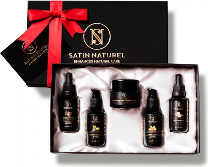 Satin Naturel Natürliches Bio 4x Serum 30ml + Creme 30ml Geschenkset