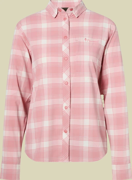 Pinewood Abisko Trekking InsectSafe Hemd langarm light pink/white (Damen)
