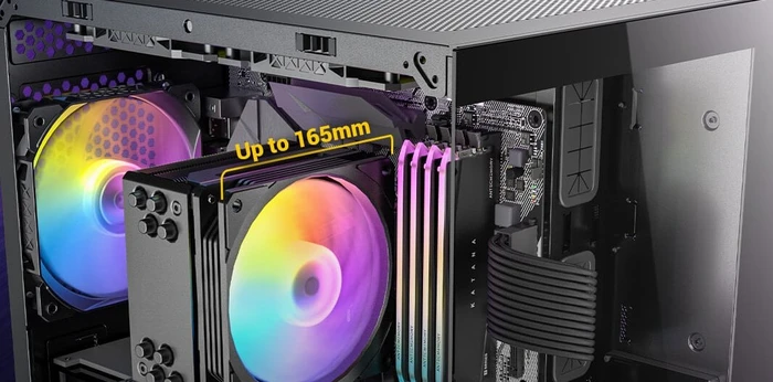 Antec CX60M ARGB, weiß, Glasfenster