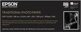 Epson Traditional Fotopapier seidenmatt, 44", 300g/m², 15m
