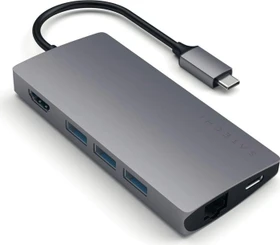 Satechi Aluminium Type-C Multi-Port Adapter 4K V2, space gray, USB-C 3.0