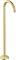 Hansgrohe Axor Uno Wanneneinlauf gebogen bodenstehend brushed brass Vorschaubild
