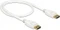DeLOCK DisplayPort 1.2 Kabel 4K 60Hz weiß, 0.5m Vorschaubild