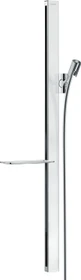 Hansgrohe Unica Brausestange E 90cm mit Isiflex Brauseschlauch 160cm weiß/chrom