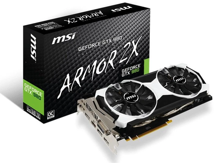 MSI GeForce GTX 980 4GD5T OC, 4GB GDDR5, DVI, HDMI, 3x DP