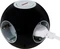 REV Ritter PowerGlobe Steckdosenwürfel mit Schalter, 4-fach, 1.4m, schwarz/grau Vorschaubild