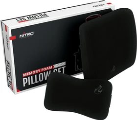 Nitro Concepts Memory Foam Kissen-Set, schwarz