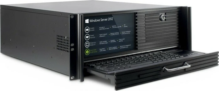 Inter-Tech IPC 4U-4452-TFT, schwarz, 4HE, ATX
