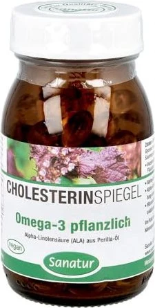 Sanatur Cholesterinspiegel Omega-3 pflanzlich Kapseln