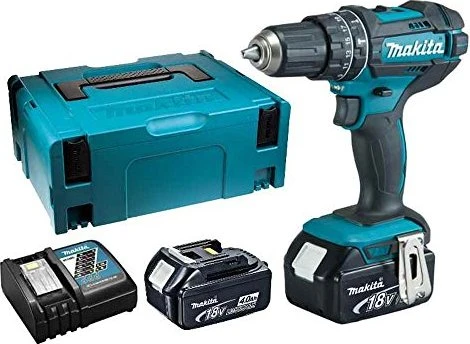 Makita DHP482RMJ Akku-Schlagbohrschrauber inkl. MAKPAC + Akku 4.0Ah