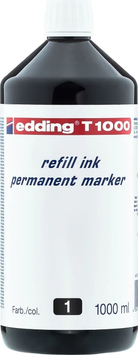 edding T1000 Permanentmarker Tintenflasche schwarz, 1000ml