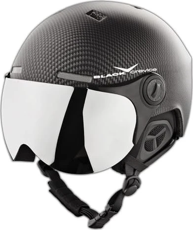 Black Crevice Saalbach Helm schwarz carbon