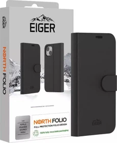 Eiger North Folio Case für Apple iPhone 15 Pro Max schwarz