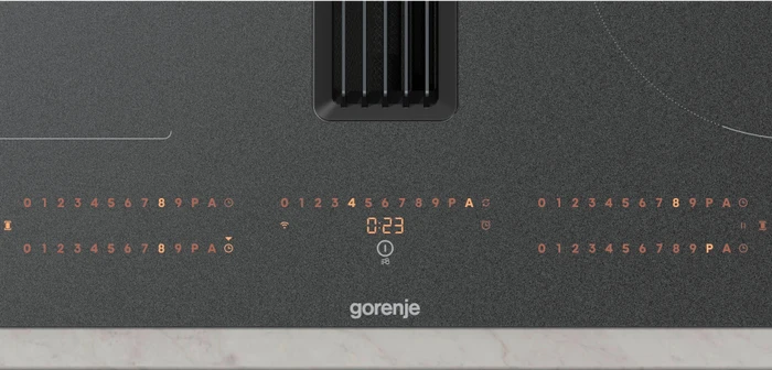 Gorenje GEH8433BSRWF Induktionskochfeld mit Kochfeldabzug autark InfiniteMatt