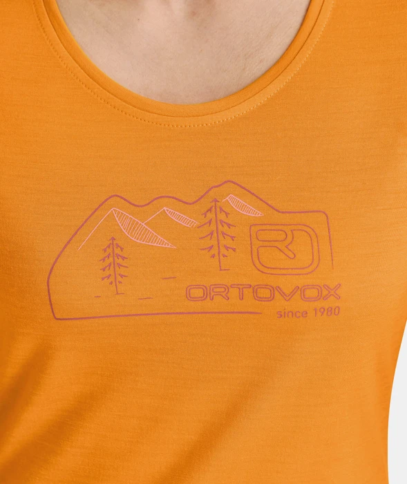 Ortovox 150 Cool Vintage Badge Funktionsshirt kurzarm autumn leaves (Damen)