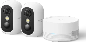 eufy eufyCam C35, weiß, 2er-Pack inkl. HomeBase Mini, Set
