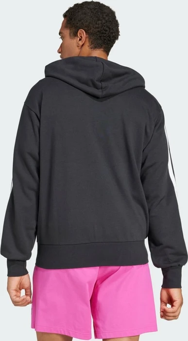 adidas Essentials 3-Streifen French Terry Hoodie schwarz/weiß (Herren)