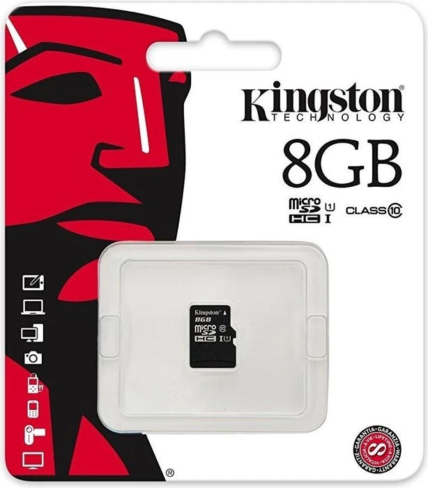 Kingston Industrial Temperature R90/W20 8GB, UHS-I, Class 10
