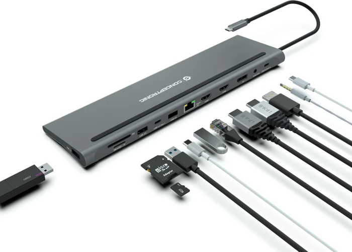 Conceptronic 12-in-1 Dockingstation, USB-C 3.0 [Stecker]