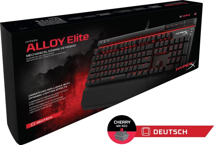 HP HyperX Alloy Elite, MX RED, USB, DE