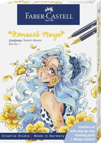 Faber-Castell Goldfaber Sketch Dual Marker Romantic Manga No. 1 sortiert, 8er-Set