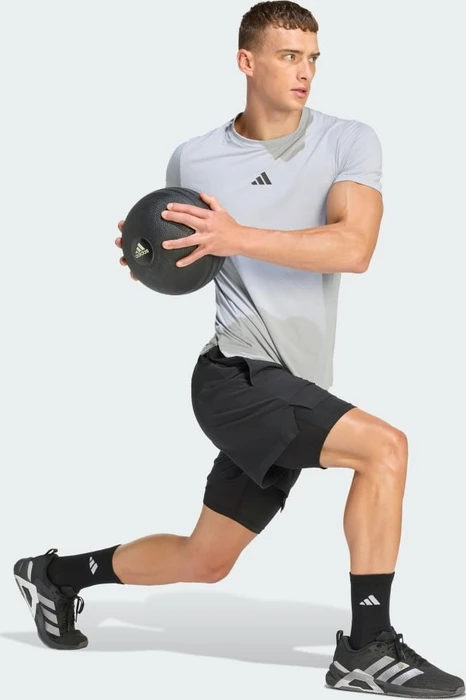 adidas Designed For Training Workout Funktionsshirt kurzarm halo silver (Herren)
