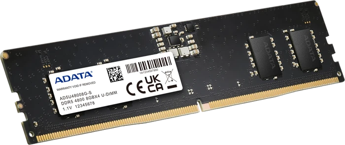 ADATA UDIMM 8GB, DDR5-4800, CL40-40-40-77, X16, retail