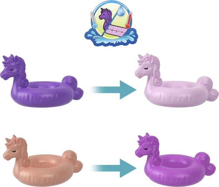 Mattel Polly Pocket - Einhorn Poolparty Schatulle