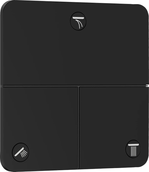 Hansgrohe ShowerSelect Comfort Q Ventil Unterputz für 3 Verbraucher mattschwarz