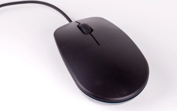Raspberry Pi The Raspberry Pi Mouse, schwarz/grau, USB