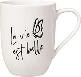 Villeroy & Boch Statement Becher mit Henkel La vie est belle 290ml
