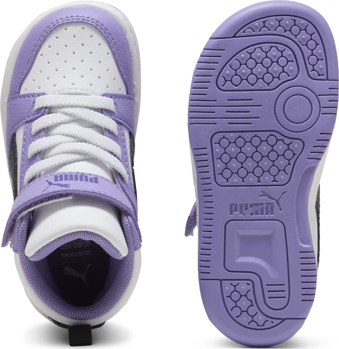 Puma Rebound V6 Mid team violet/puma black/puma white (Junior)