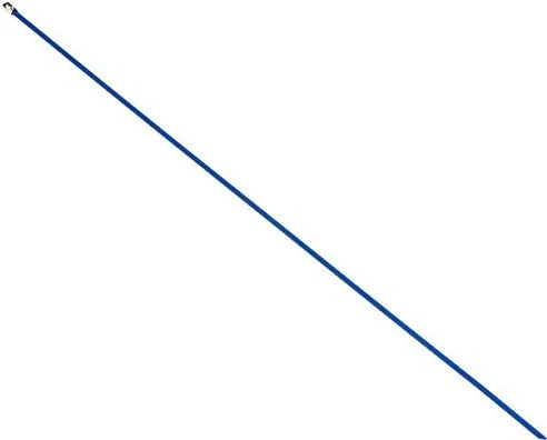 DeLOCK Edelstahl Kabelbinder, 4.6mm, 500mm, blau, 10 Stück