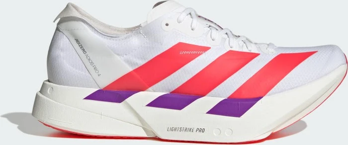 adidas Adizero Adios Pro 4 cloud white/lucid red/shock purple (Herren)