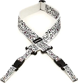 DiMarzio Steve Vai ClipLock Art Strap White