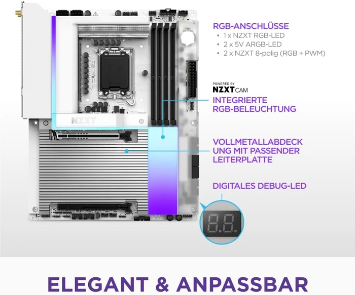 NZXT N9 Z890 White (Intel 1851)