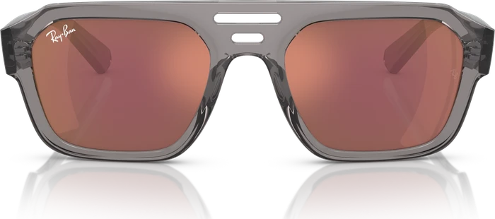Ray-Ban RB4397 Corrigan Bio-Based 54mm polished grey/dark violet-red