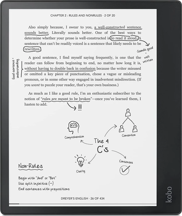 Kobo Elipsa, schwarz, 32GB Flash